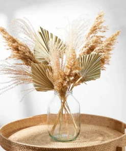 دسته گل خشک (برگ‌های پلنه دار)